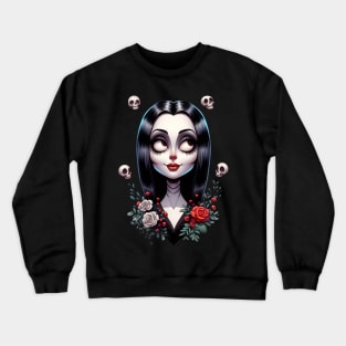 Cute Morticia Addams Crewneck Sweatshirt